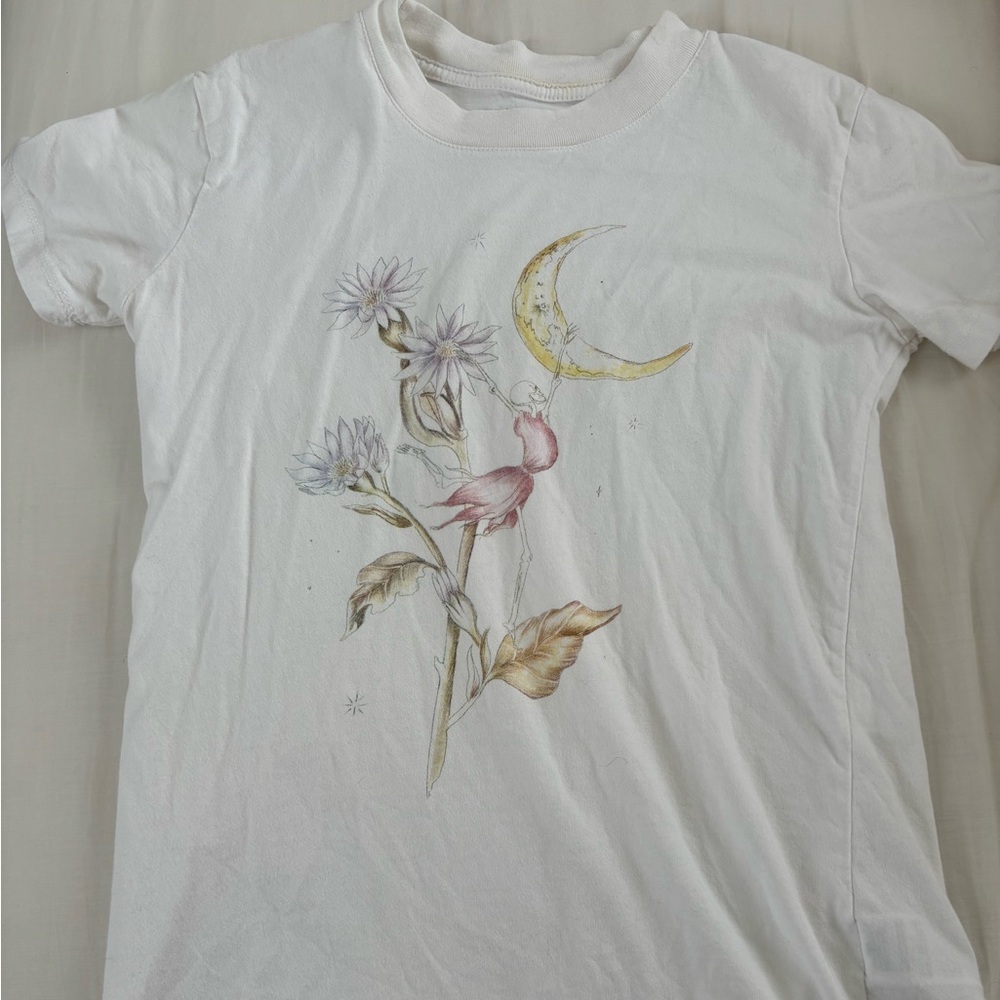 Cotton on floral skeleton tee